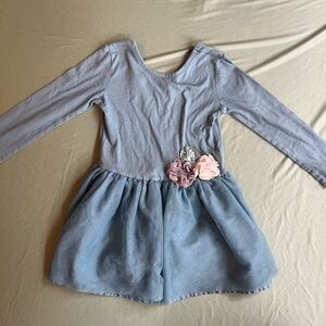 Old Navy Soft Blue Long Sleeve Dress